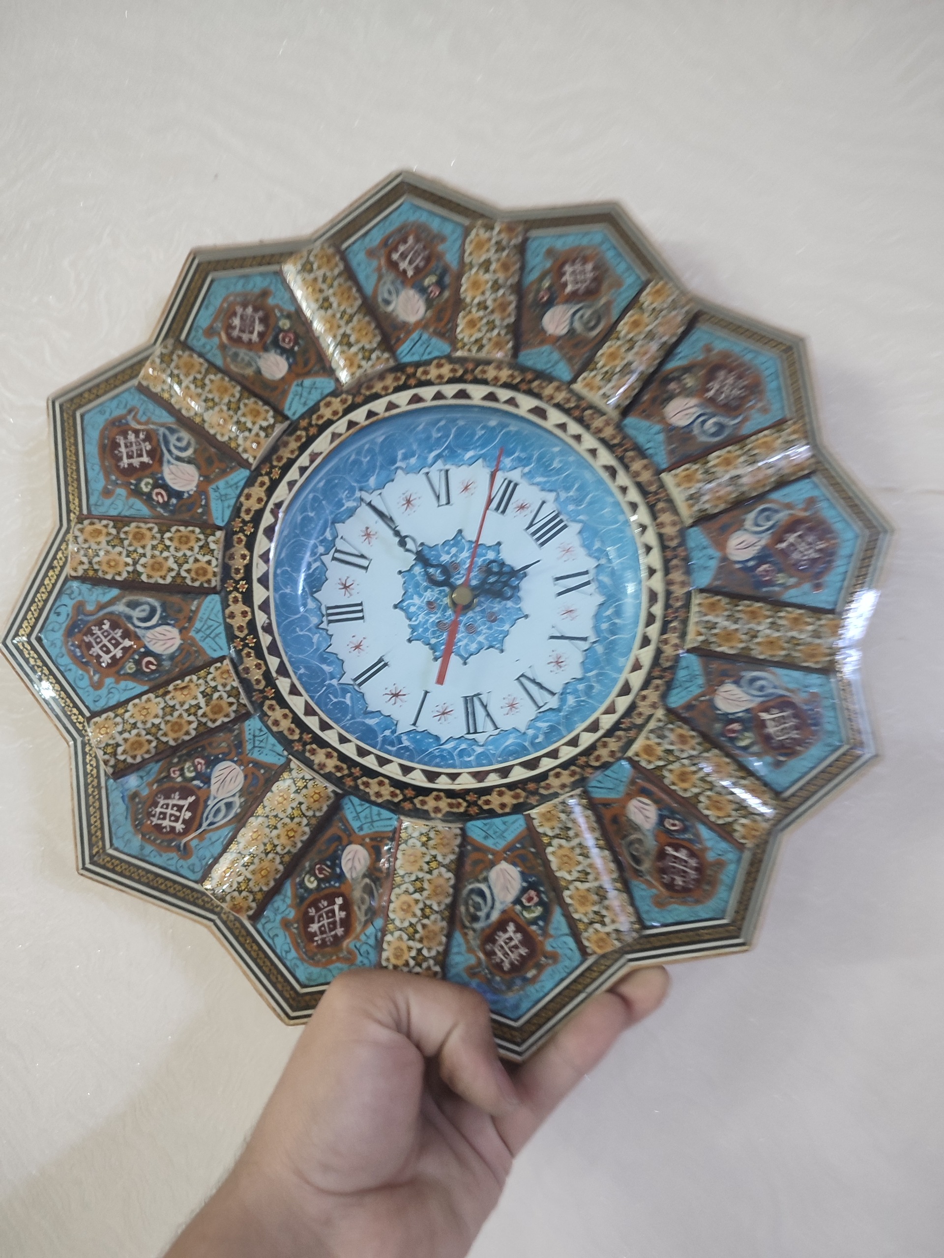 ساعت صنایع دستی خاتم کاری