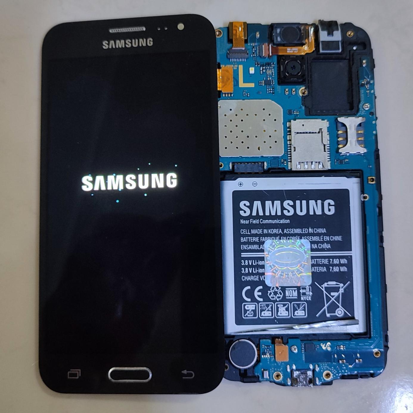 تاچ ال سی دی سامسونگ j2 2015 اورجینال با فریم