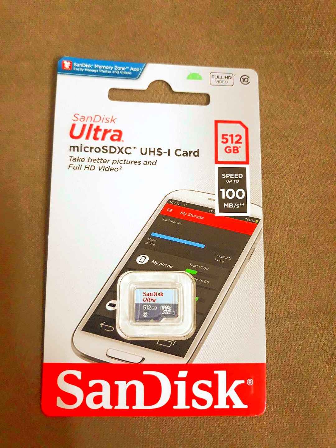 مموری کارت 256 sandisk کلاس 10 اورجینال