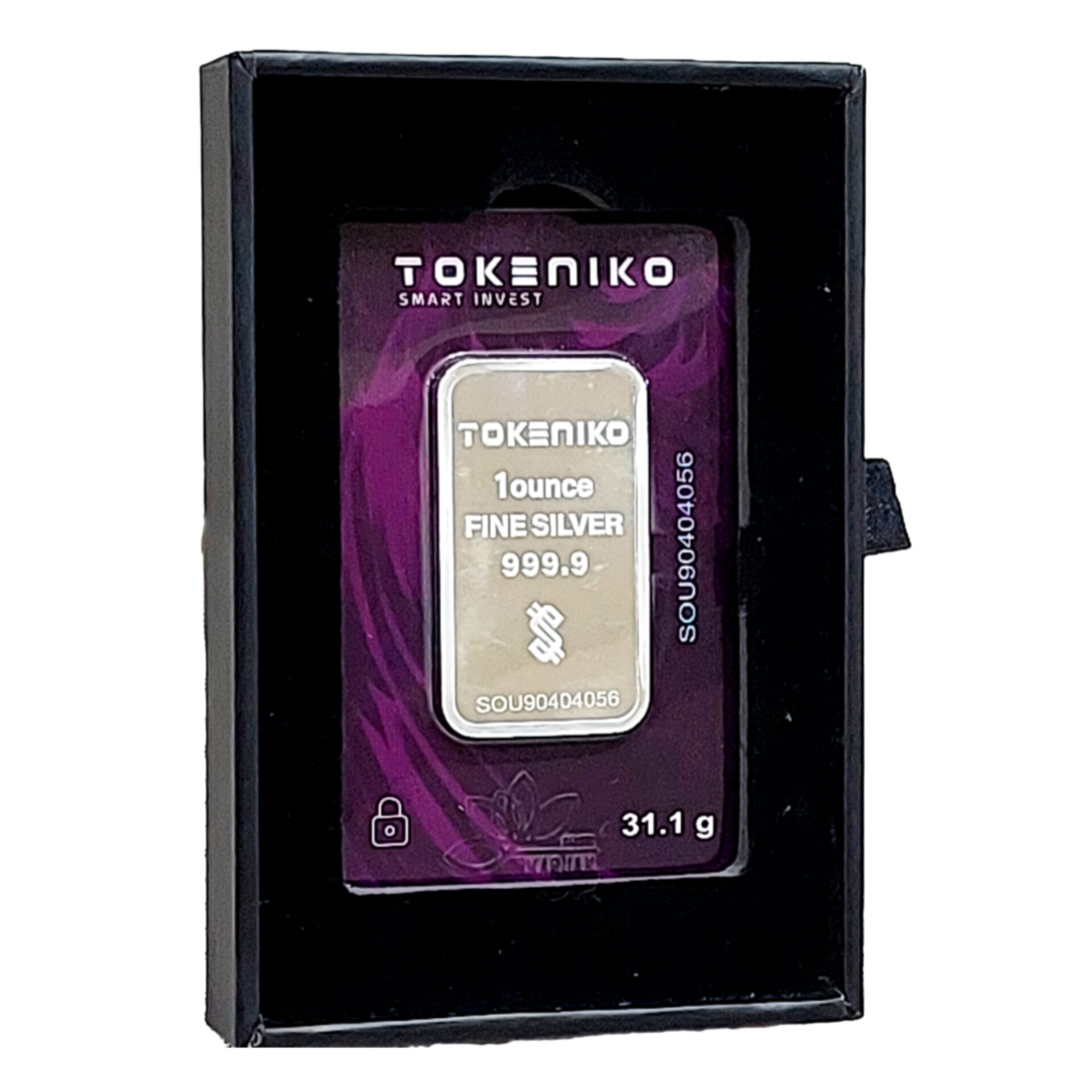 شمش نقره ضد جعل یک اونسی توکنیکو با عیار 999.9