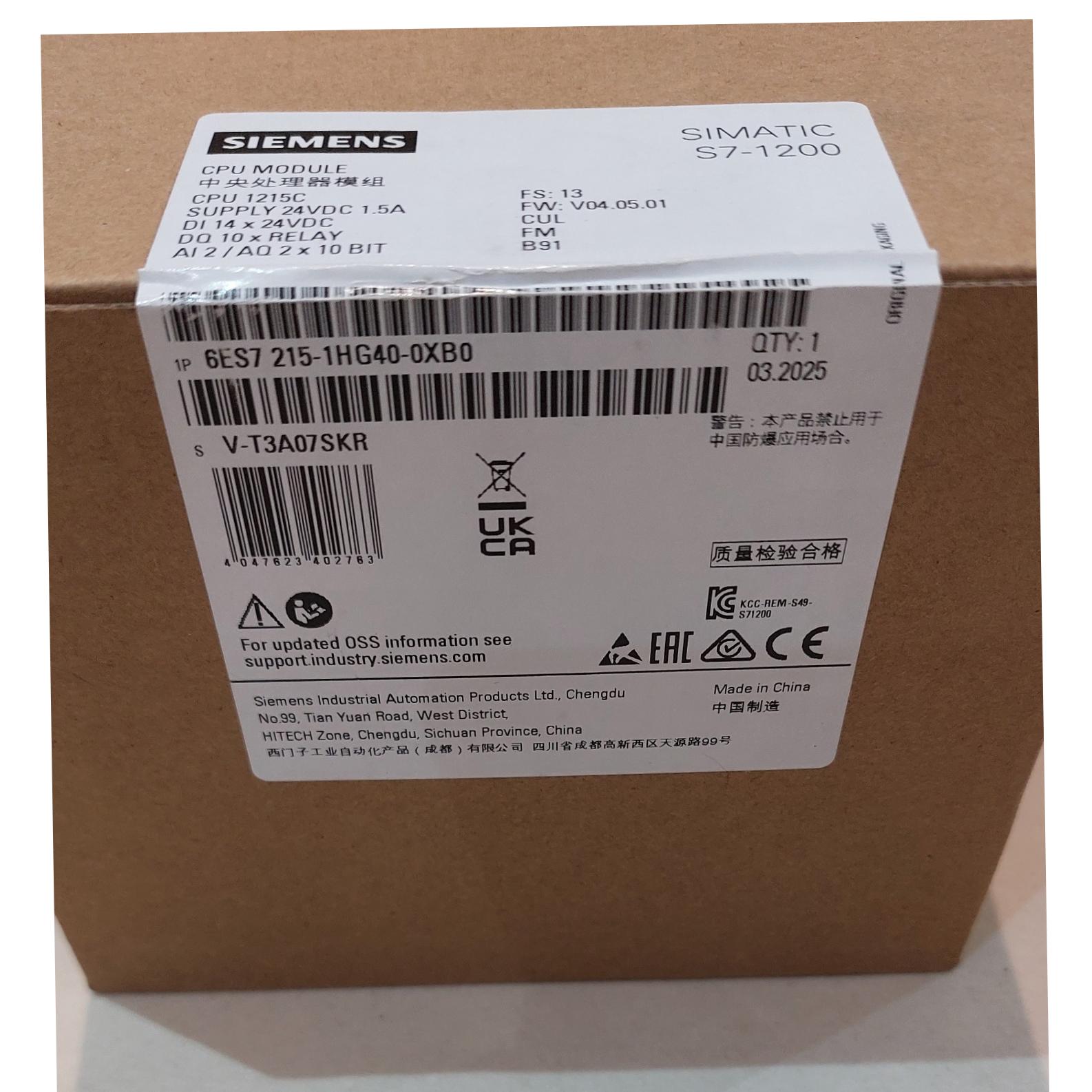 215-1HG40-0XB0 CPU Siemens