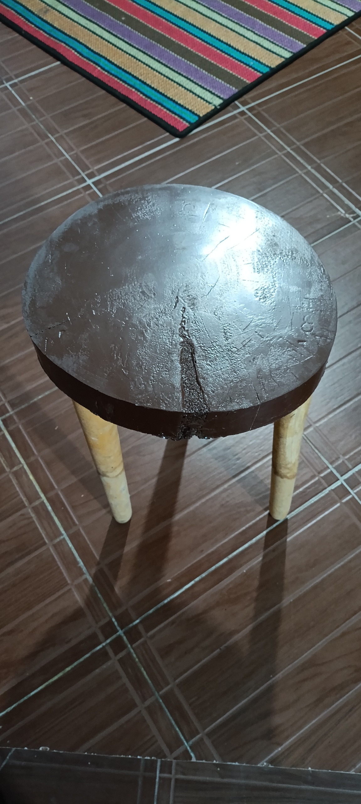 میز عسلی روستیک کاملا چوبی