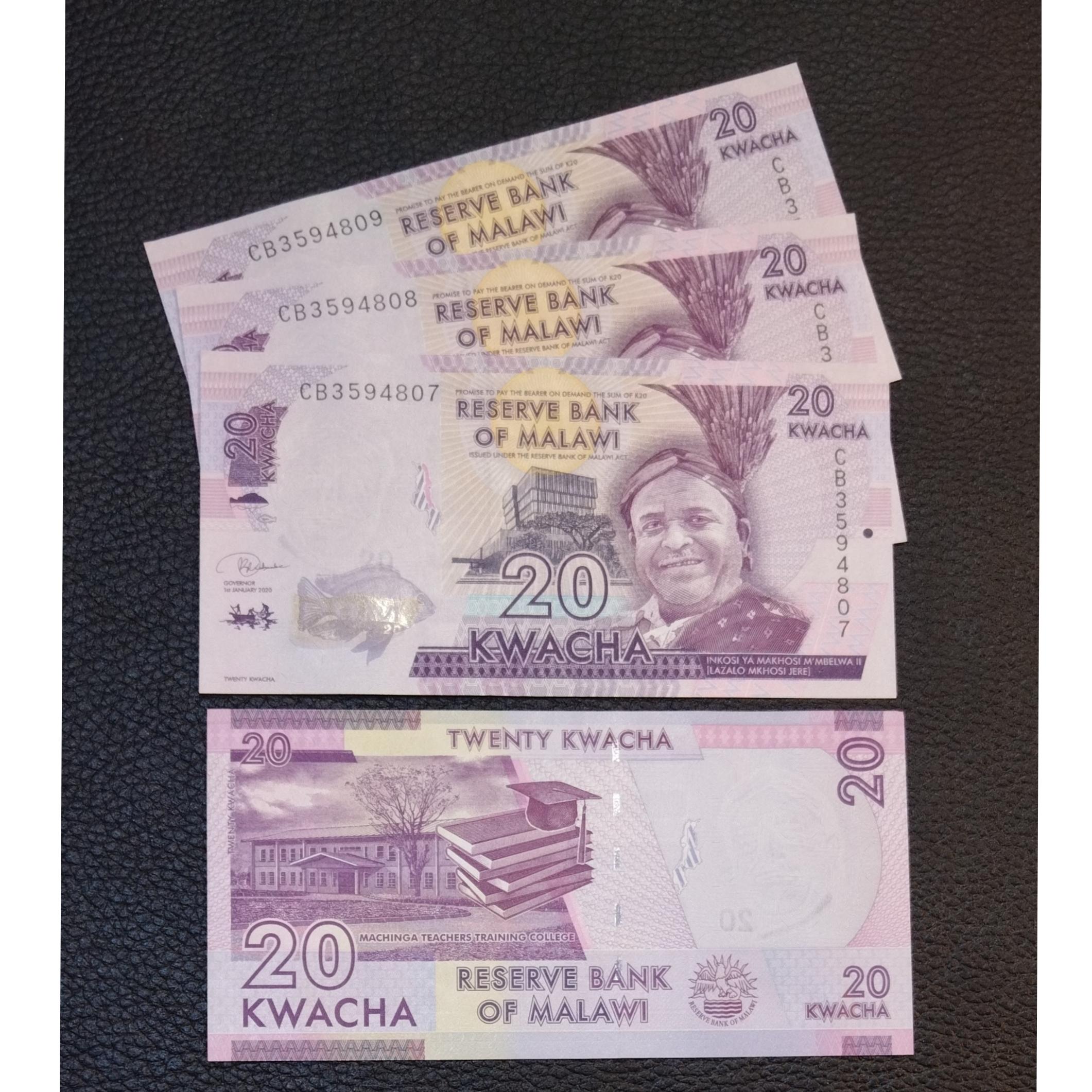 اسکناس 20 کواچا مالاوی