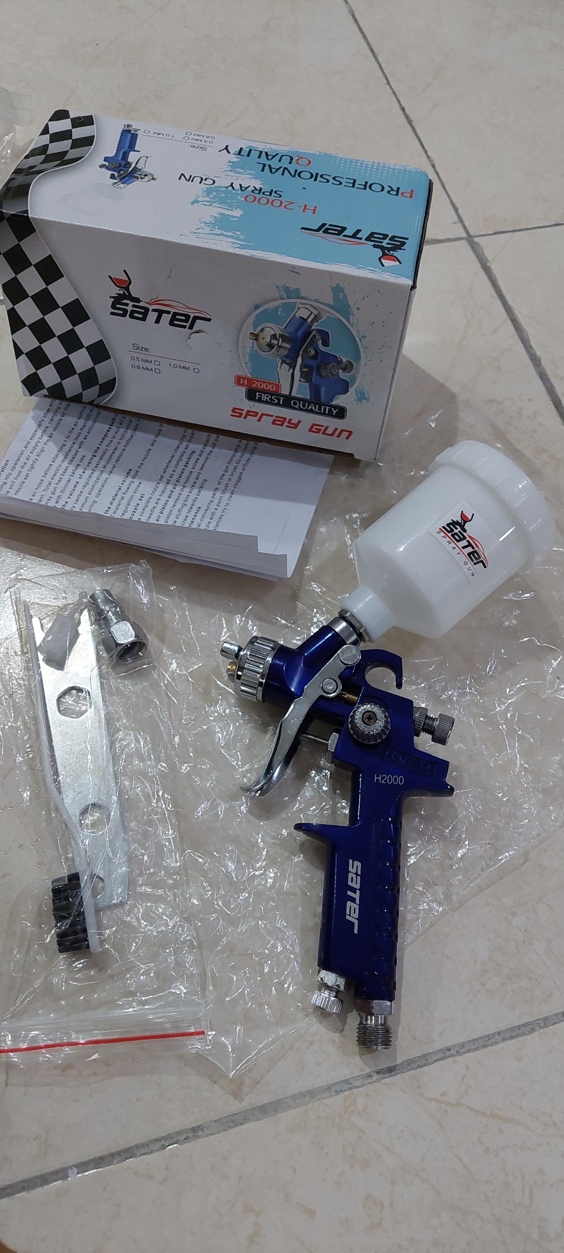 پیستوله سایه پاش ساتر. آکبند