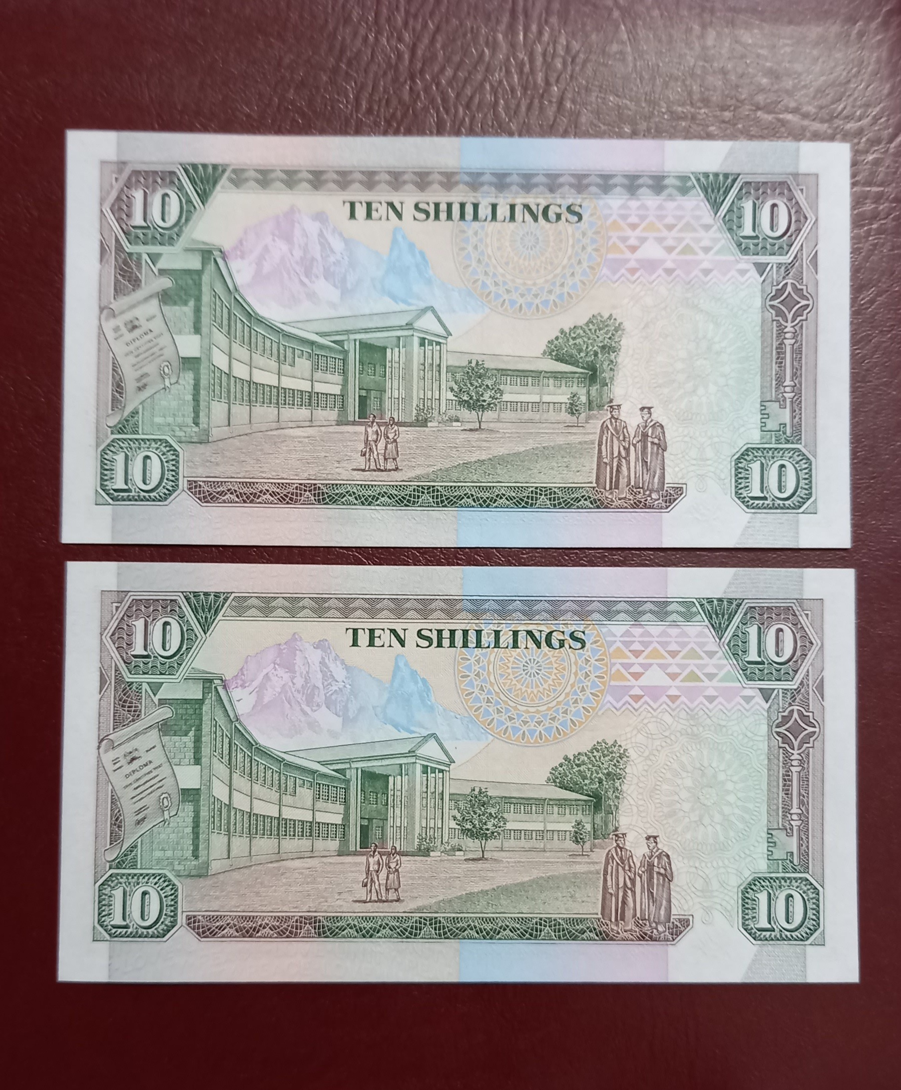 جفت بانکی ده شلینگ کمیاب کنیا