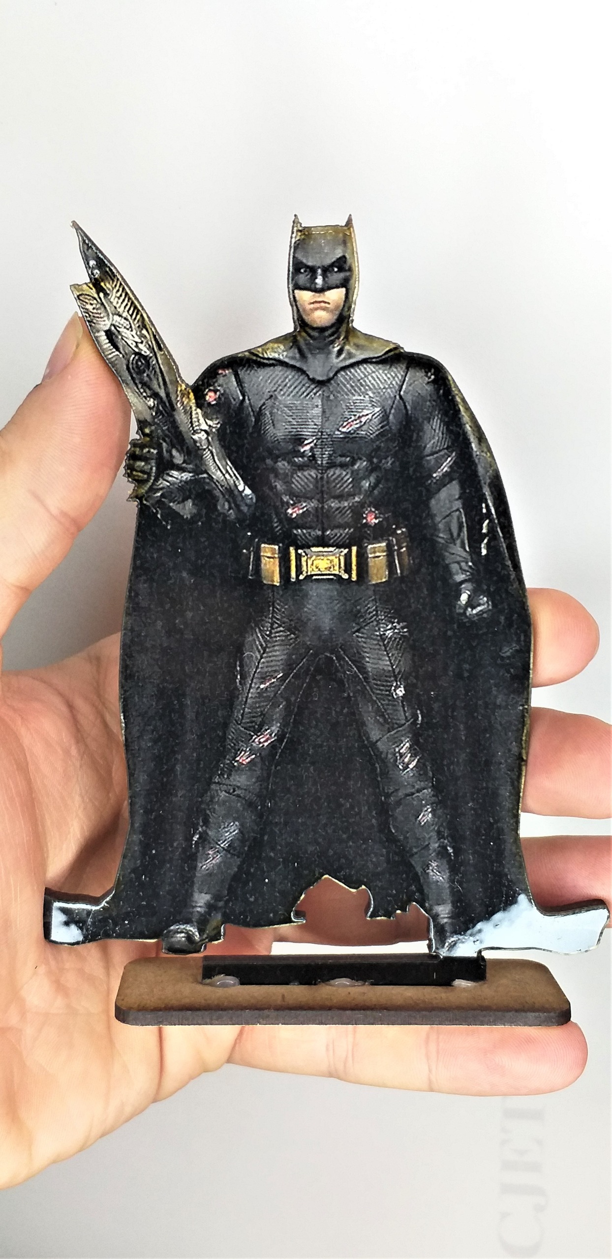 ماکت فیگور چوبی بتمن طرح از فیگور اصلی