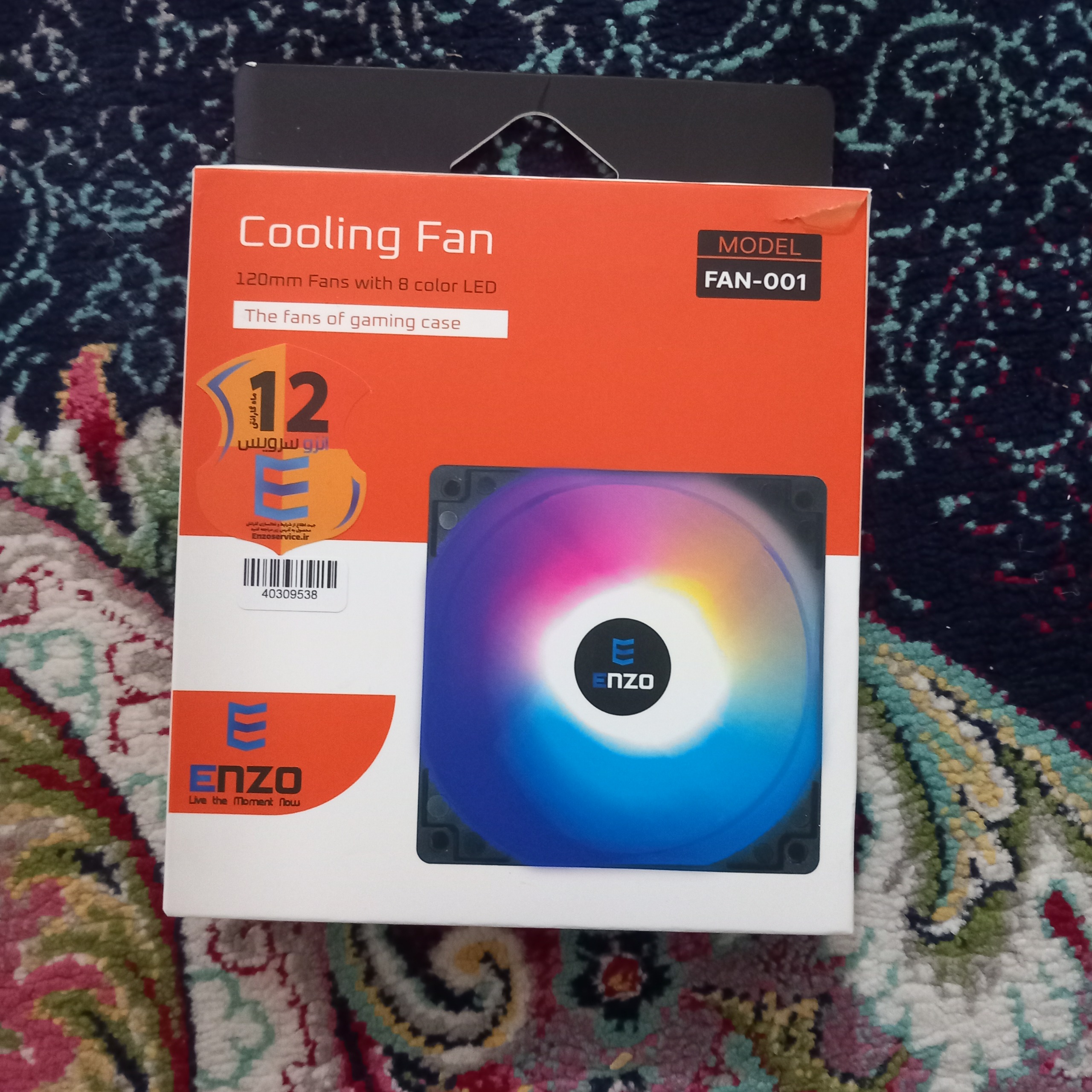 2 عدد فن کیس RGB انزو مدل FAN-001