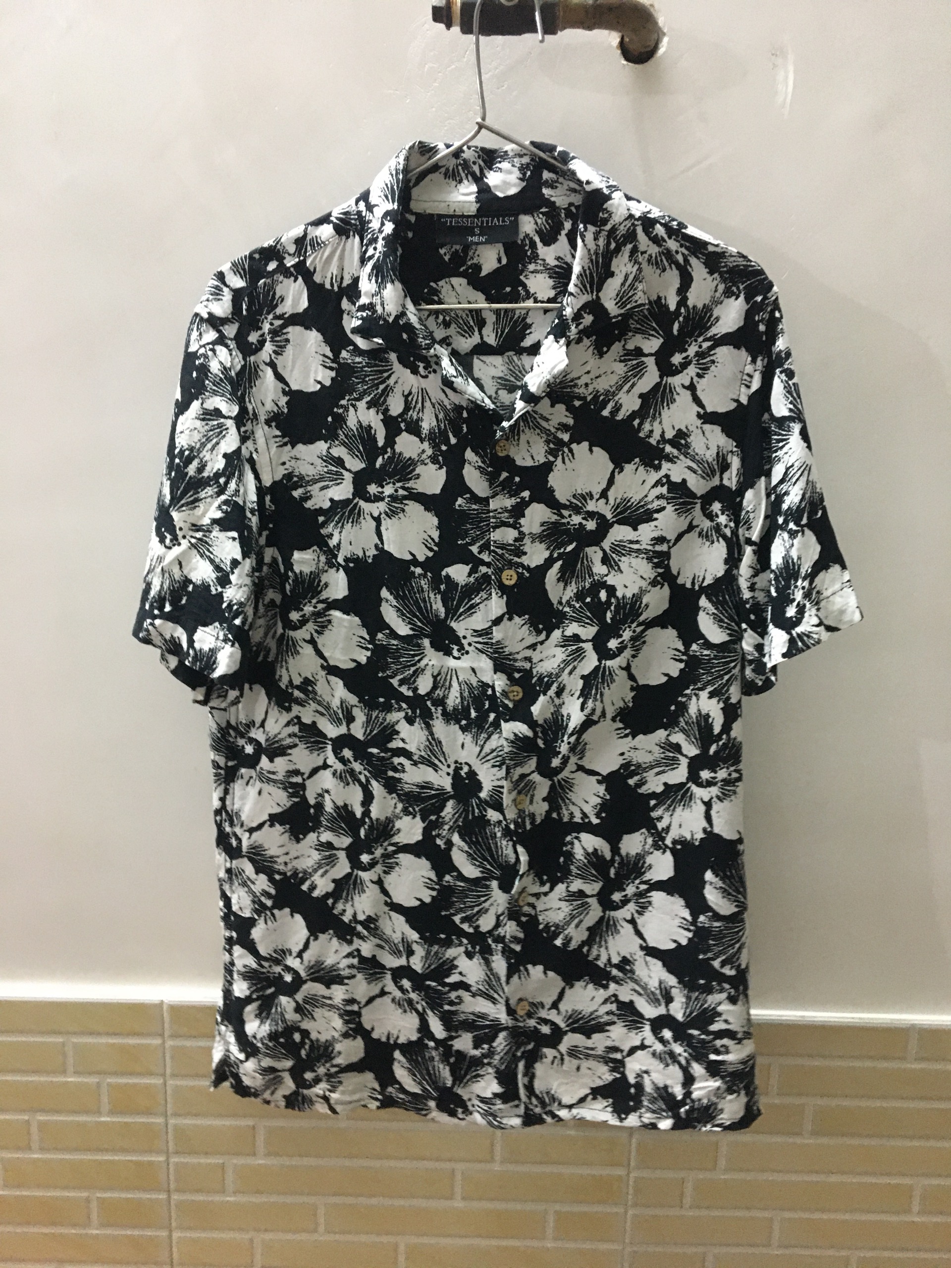 پیراهن هاوایی مردانه نخ پنبه وارداتی(Tessentials)