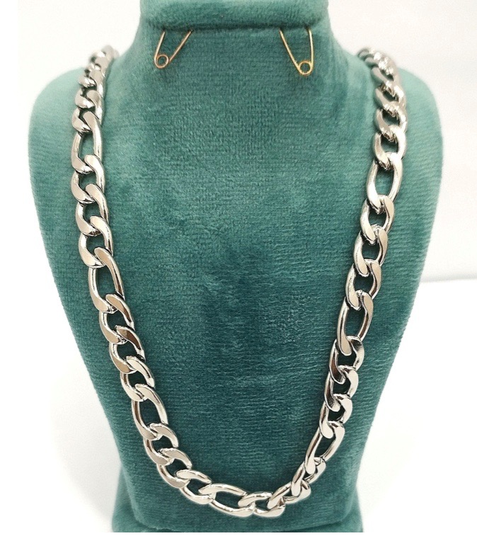 گردنبند کارتیه آبکاری نقره مردانه و زنانه