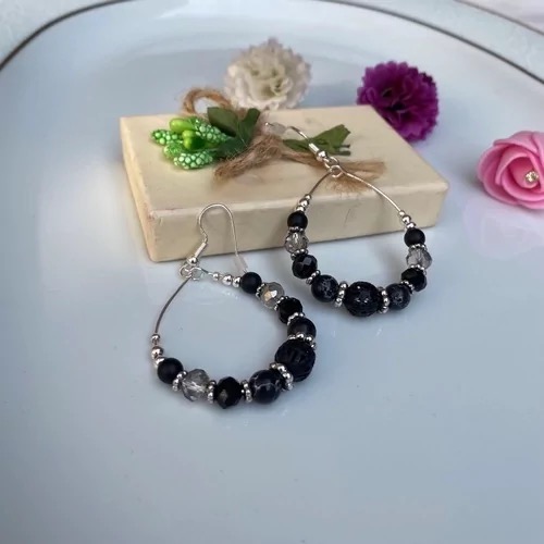 گوشواره زنانه آویز دار کریستالی