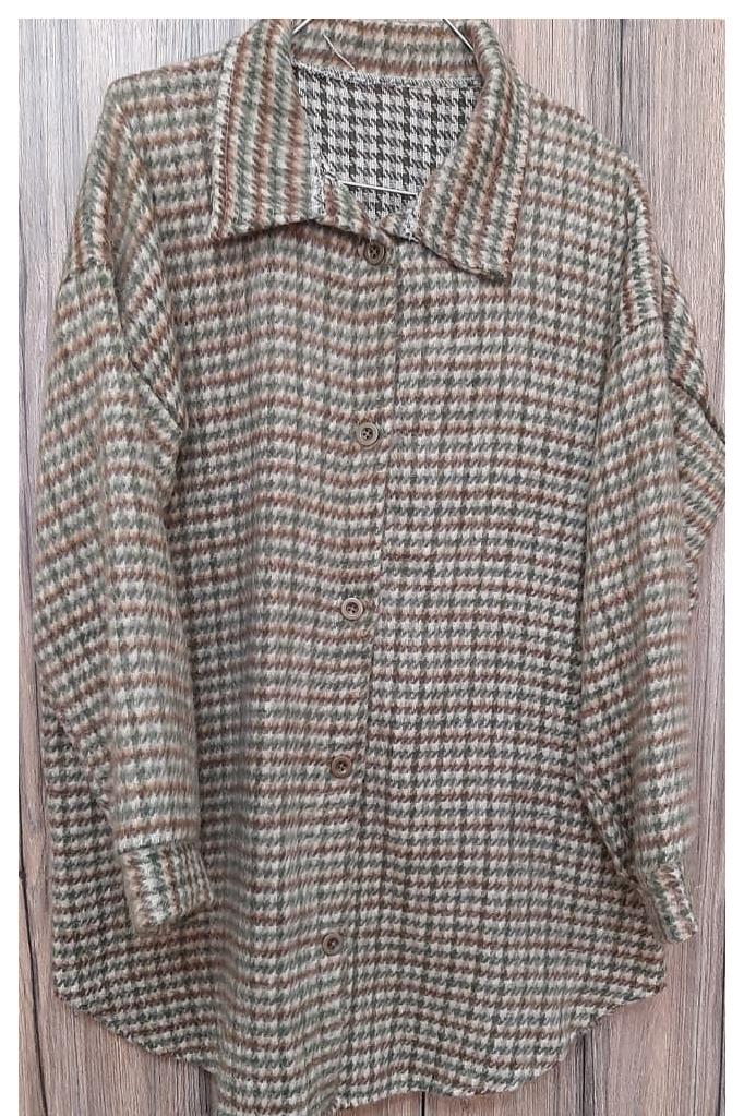 پالتو پشمی چهارخانه