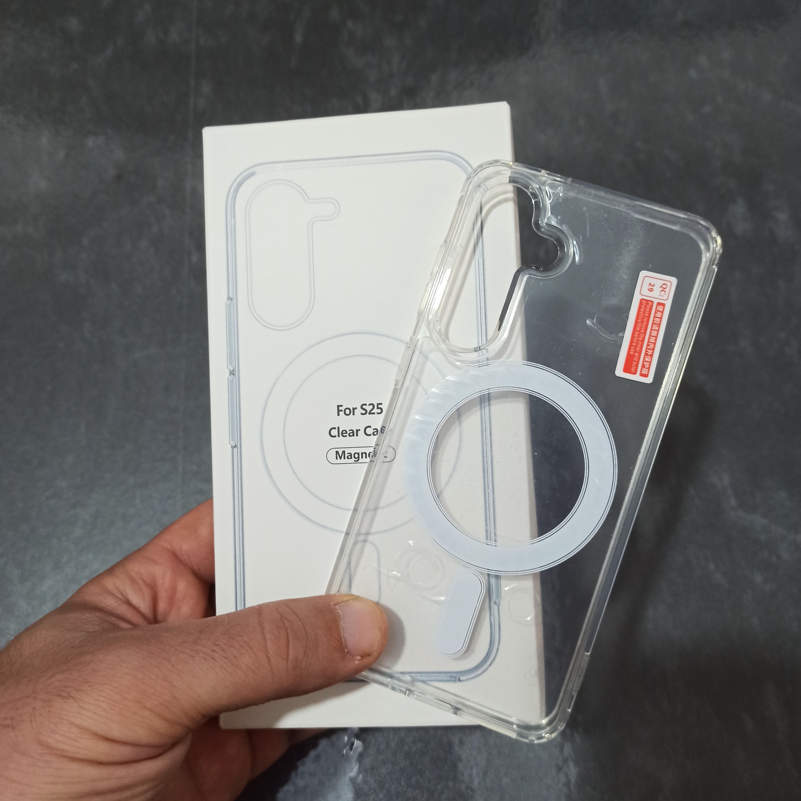 قاب s25 clear case