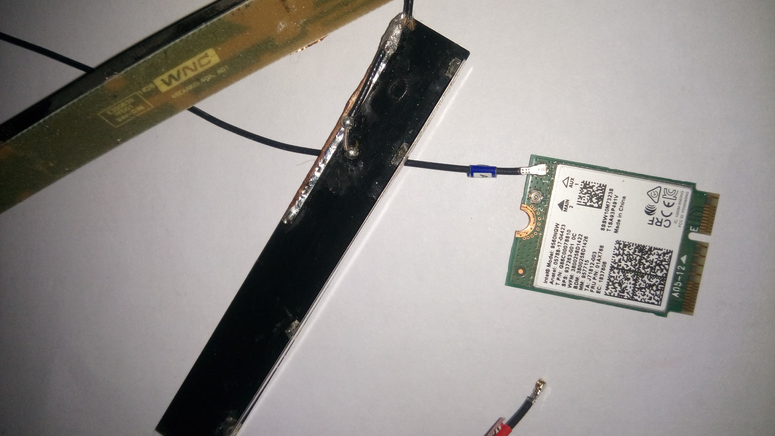 کارت شبکه وای فای اصلی Intel 9560NGW
