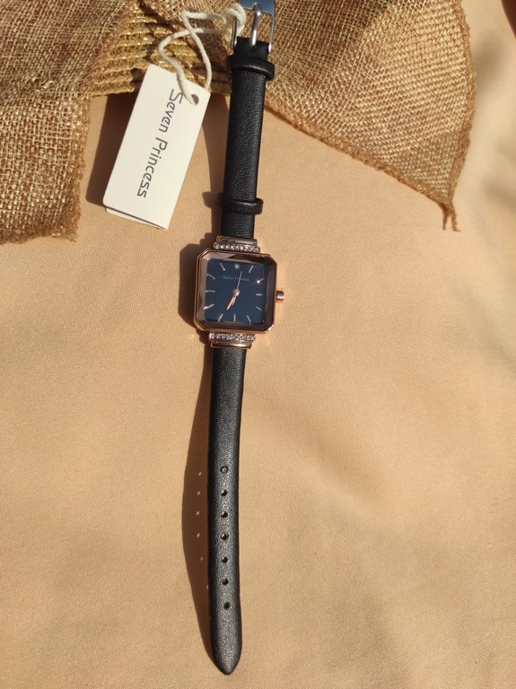 ساعت بند چرمی صفحه تراش سون پرنسس