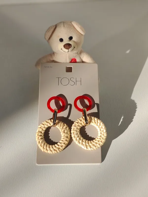 گوشواره ساحلی حصیری برند tosh