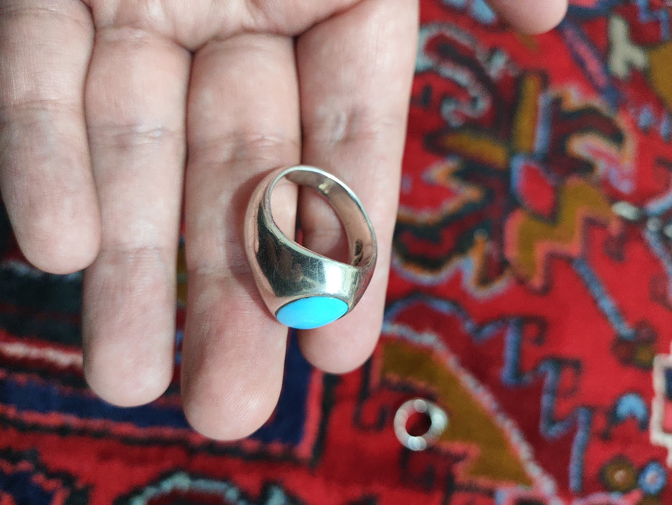 انگشتر فیروزه عجمی نیشابور