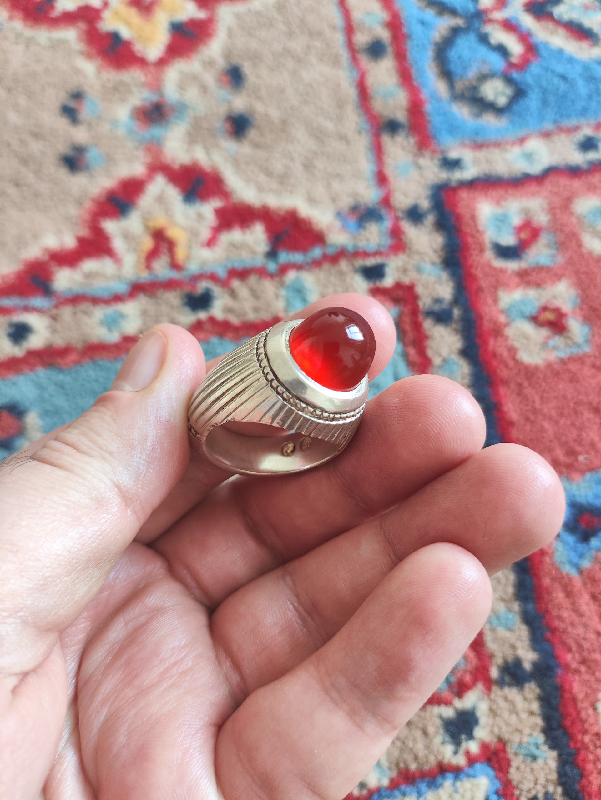 انگشتر عقیق پرتغالی