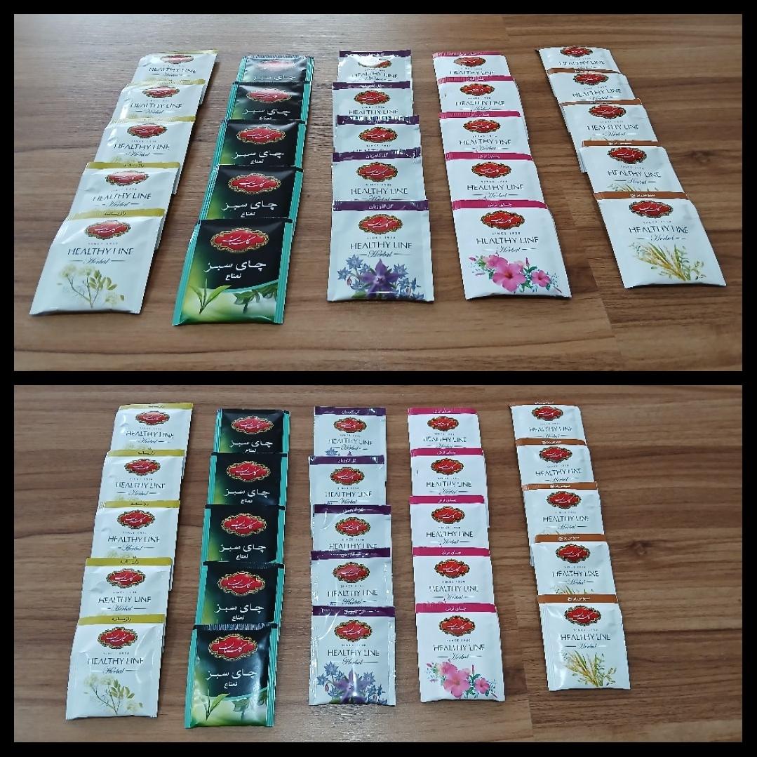 25 عدد دمنوش پاکتی گلستان