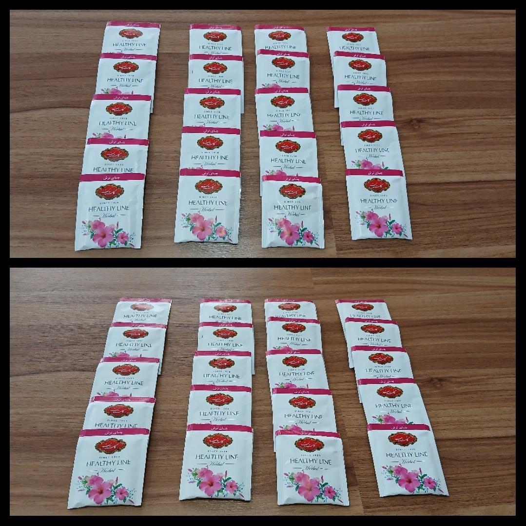 20 عدد دمنوش چای ترش پاکتی گلستان