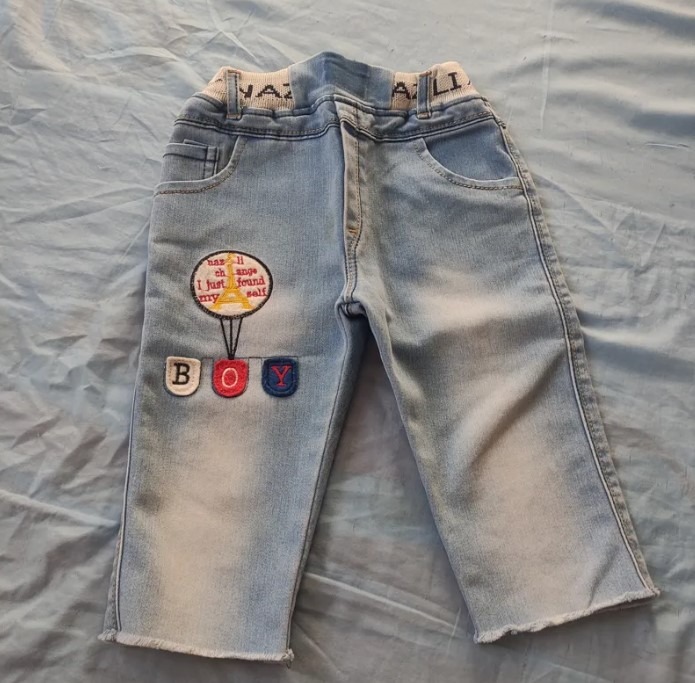 شلوارک جین بچه گانه کمرکش