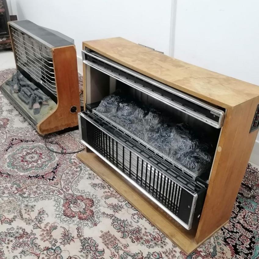 2 عدد بخاری نفتی و برقی انگلیسی کلکسیونی
