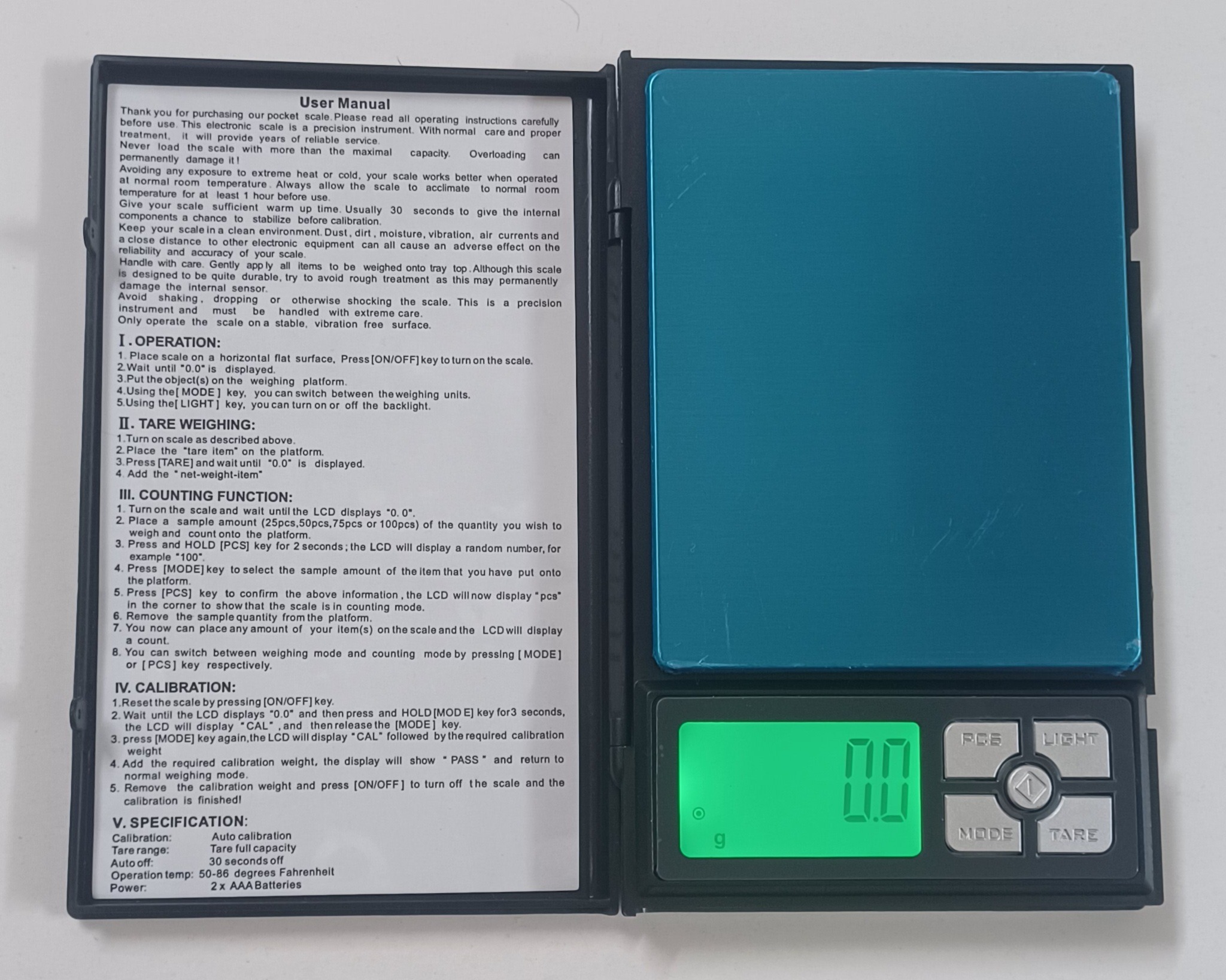 ترازو دیجیتال گرمی NOTEBOOK