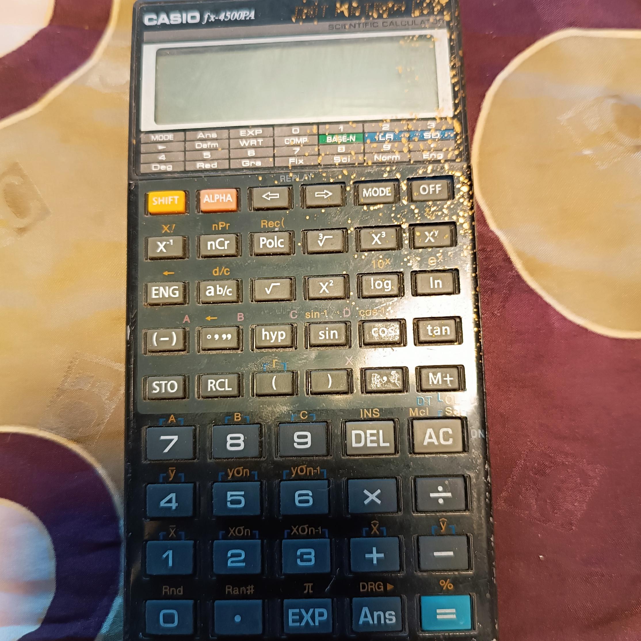 حراج ماشین حساب مهندسی کاسیو4500