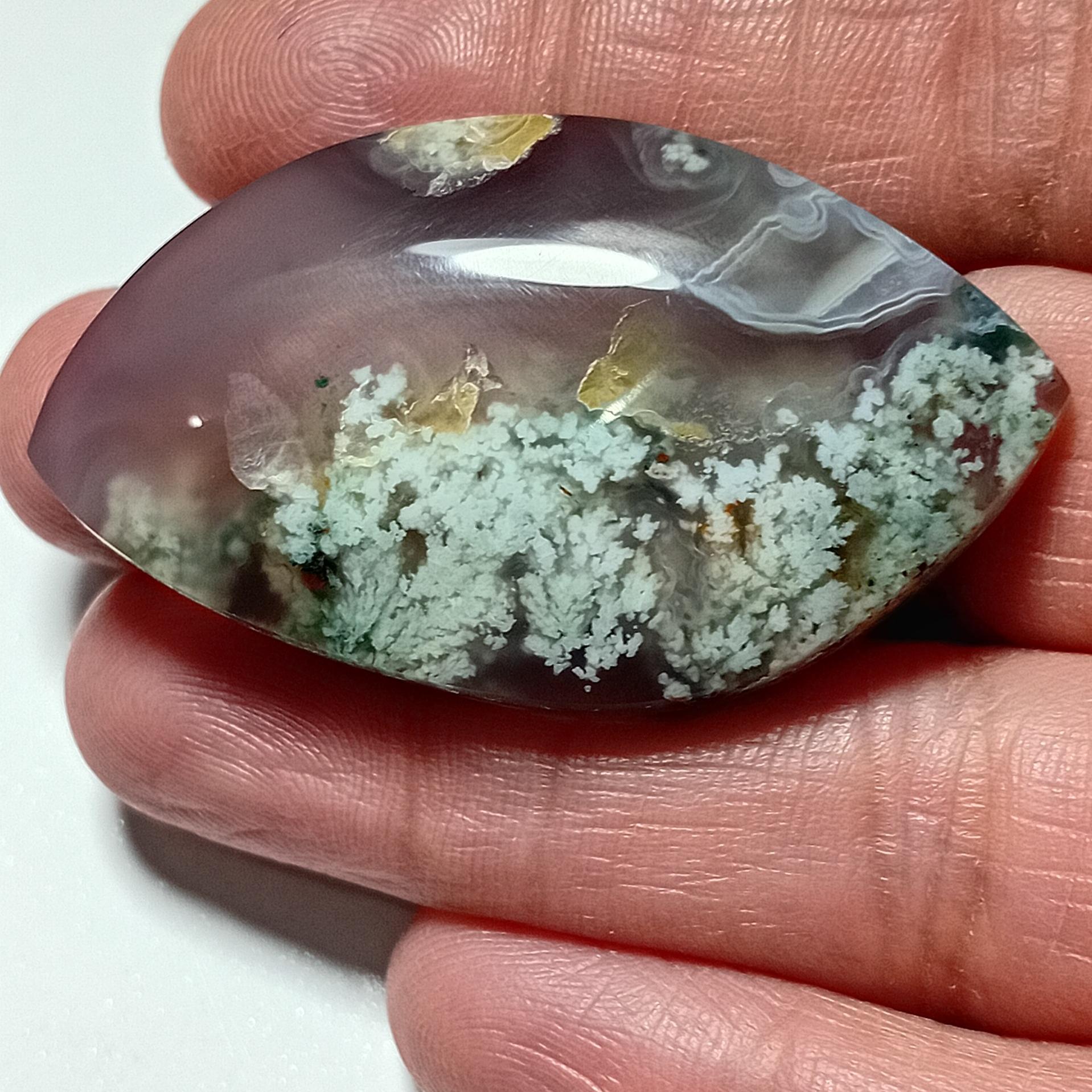 نگین عقیق یاسی شجر