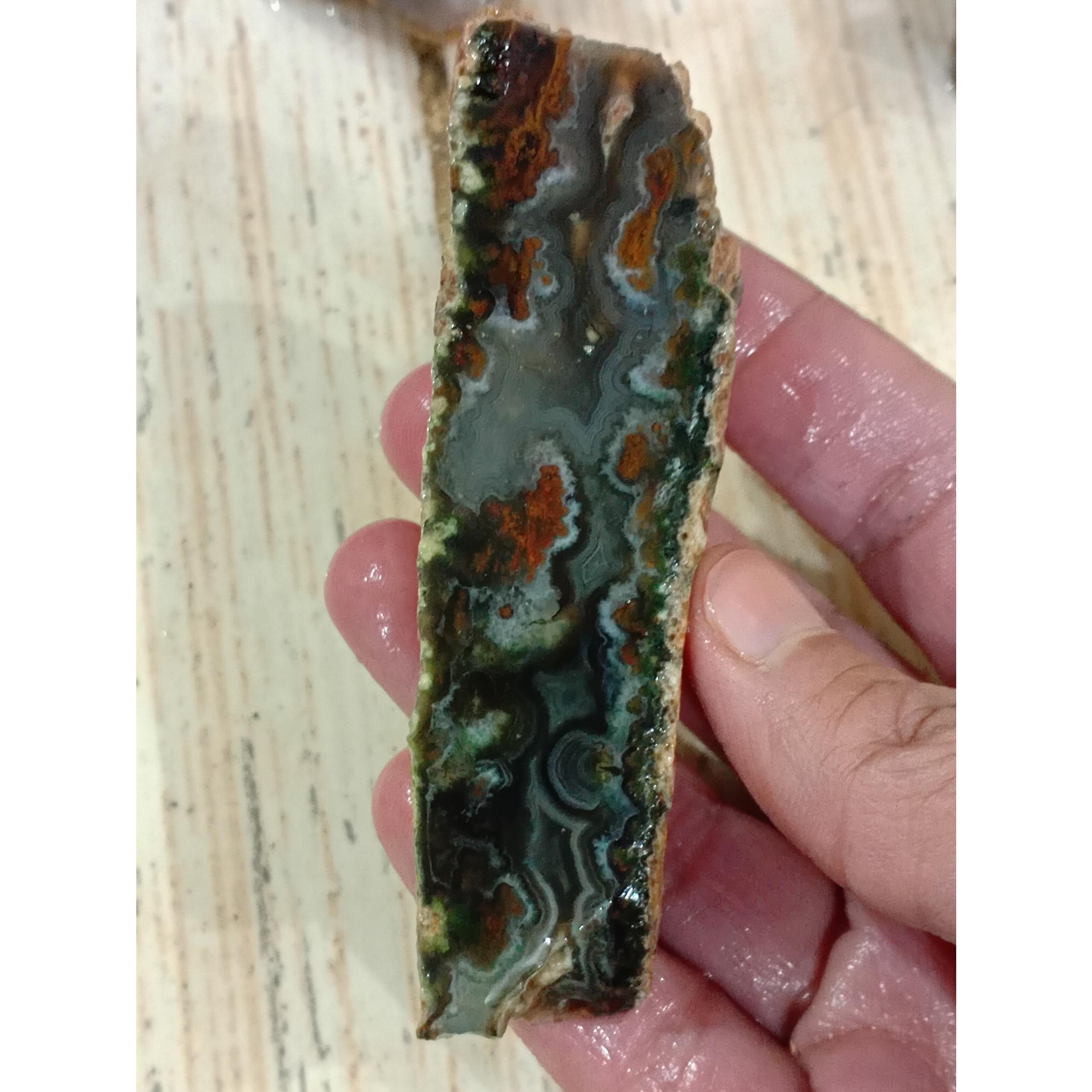 اسلایس پولیش نشده عقیق