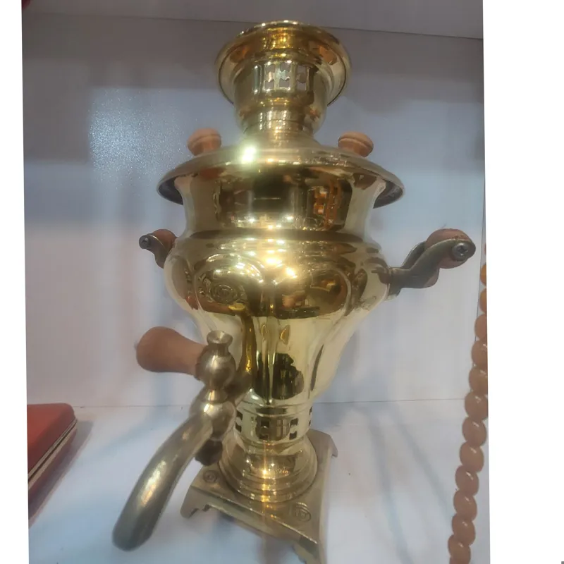 سماور ذغالی 1 لیتری برنزی