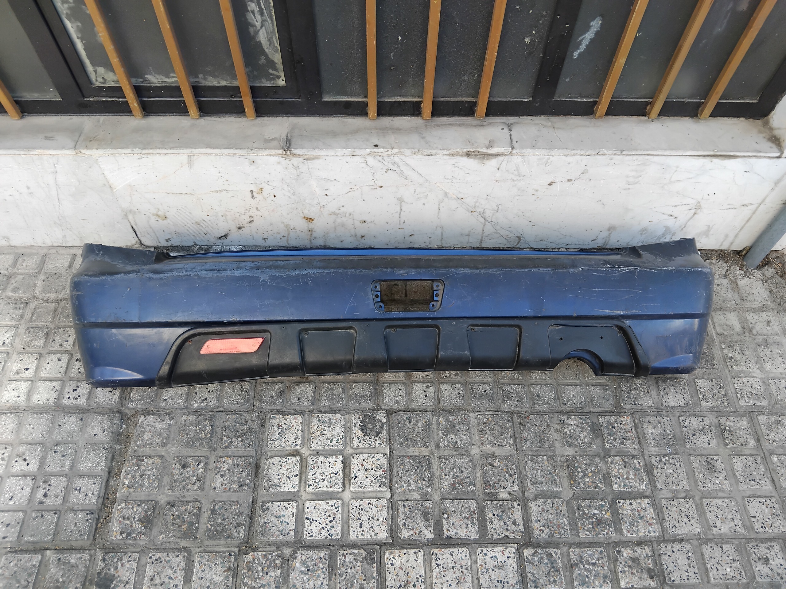 سپر عقب پراید 111 آبی کاربنی