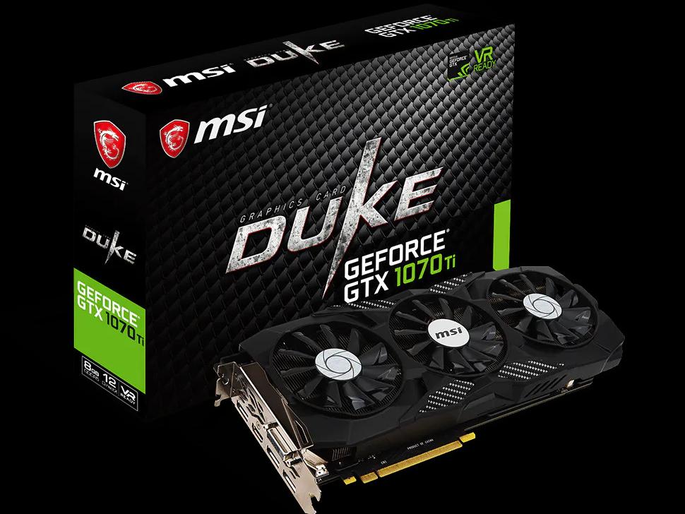 کارت نایاب MSI GTX 1070Ti 8GB Duke
