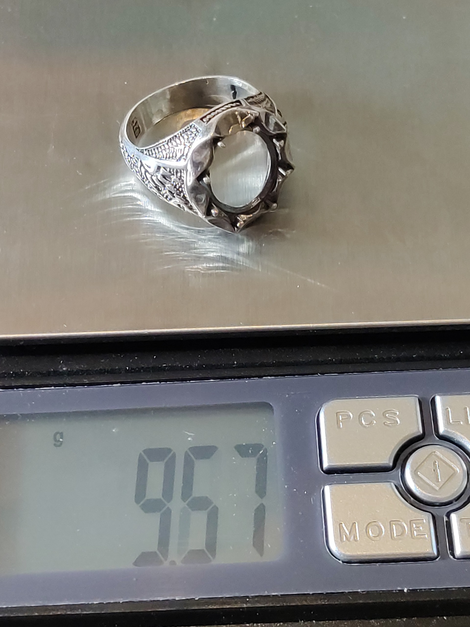 رکاب انگشتر نقره 925 مردانه کد A11