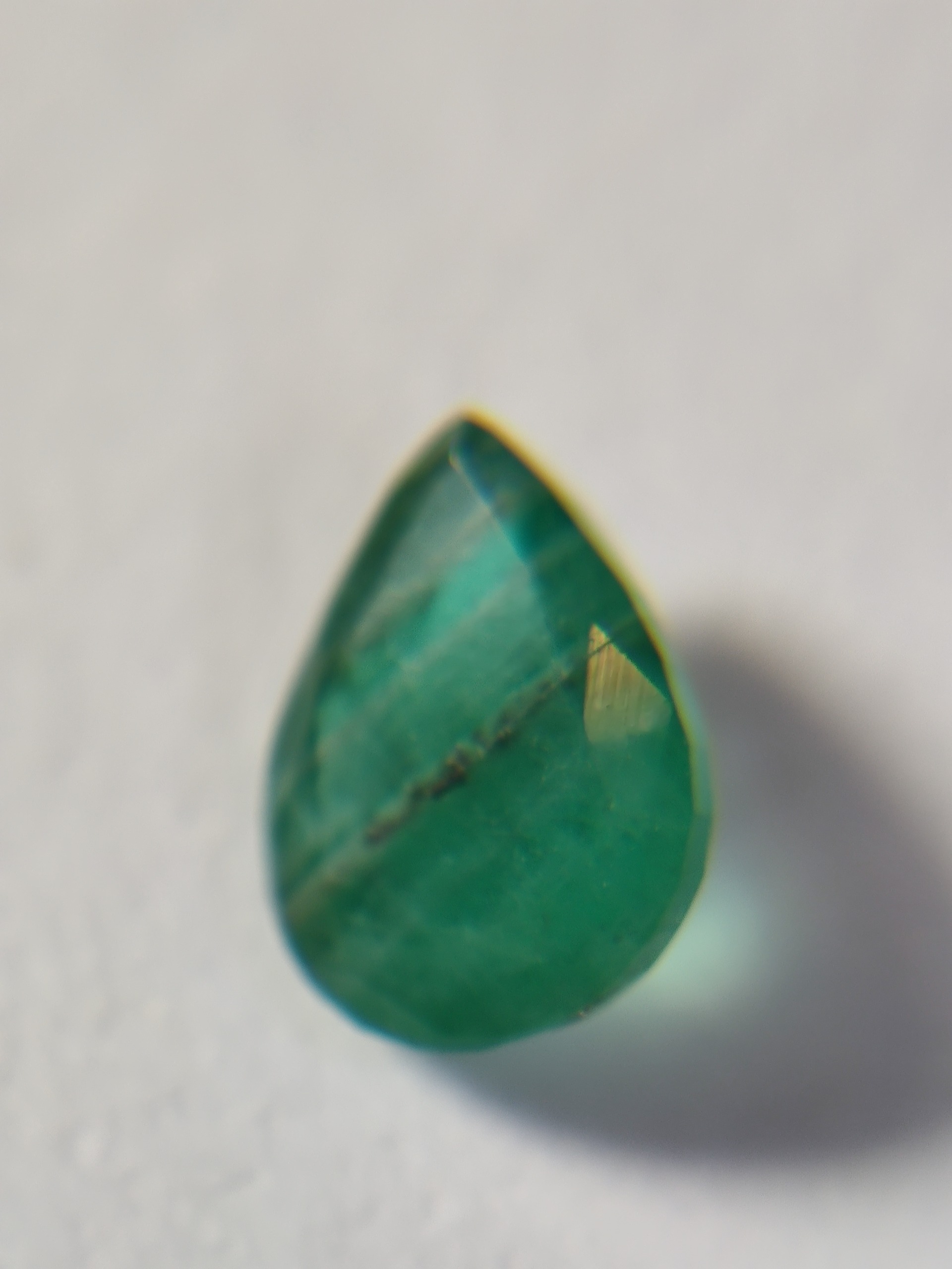 زمرد زامبیا تراش اشک  کد e316