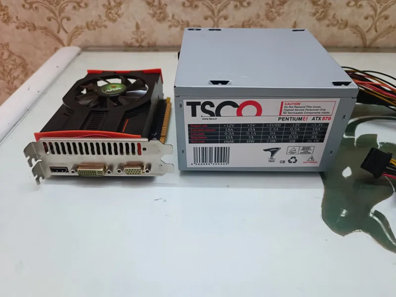 کارت گرافیک همراه با پاور nvidia GTX 750