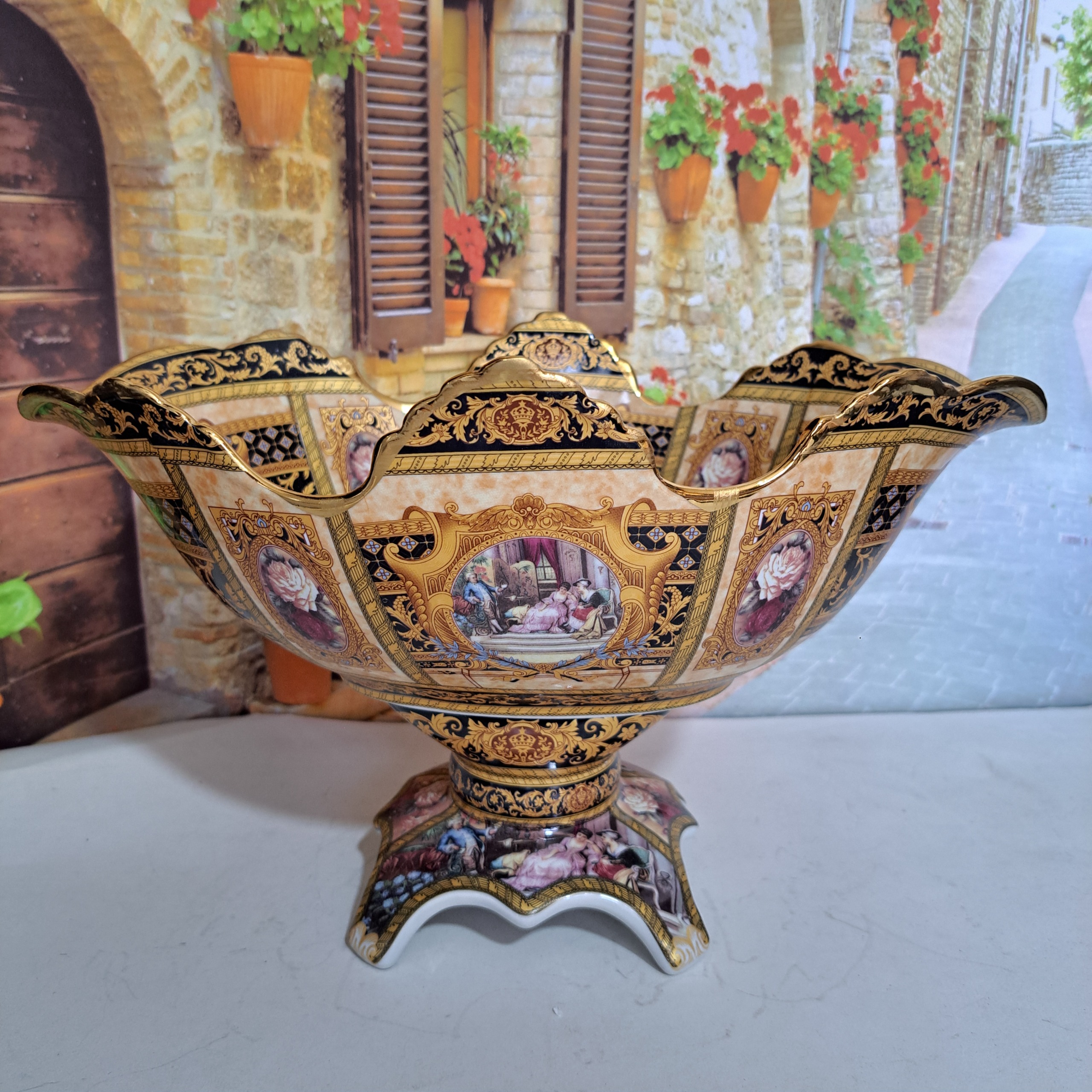 کشکول چینی کرمی نو و سالم مناسب آجیل