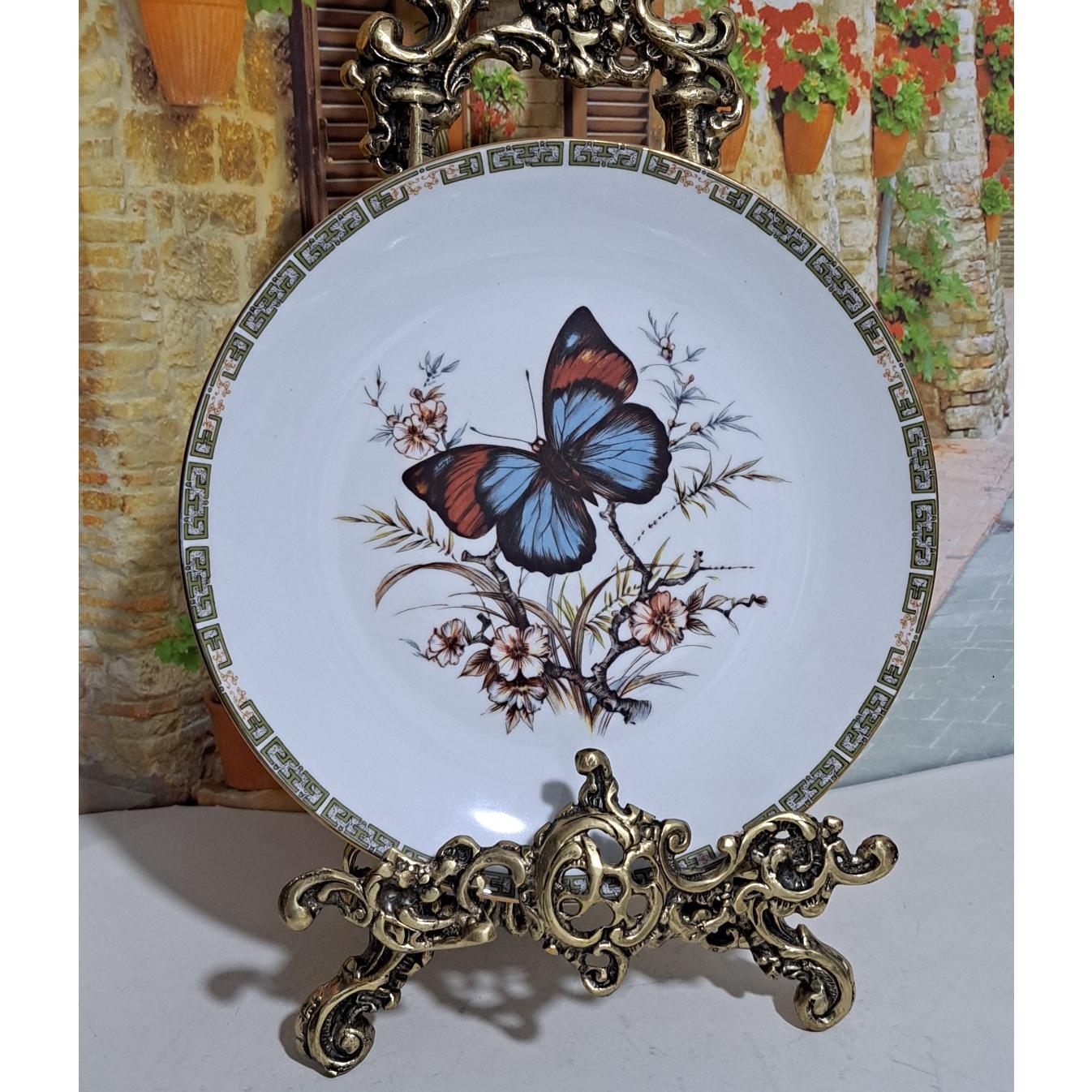 دیوارکوب چینی طرح پروانه نو و سالم