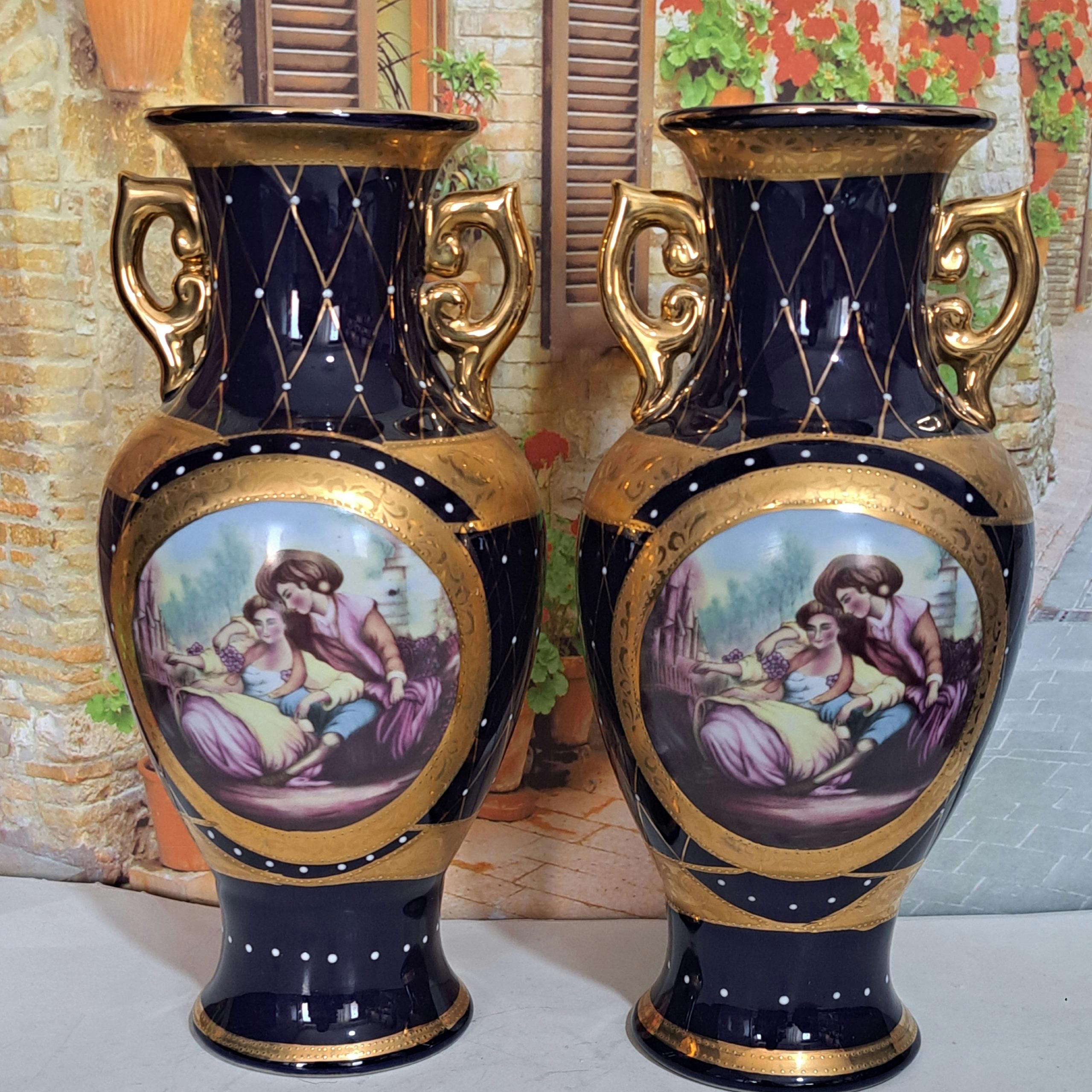 گلدان دو عددی لیلی مجنون سرمه ای نو