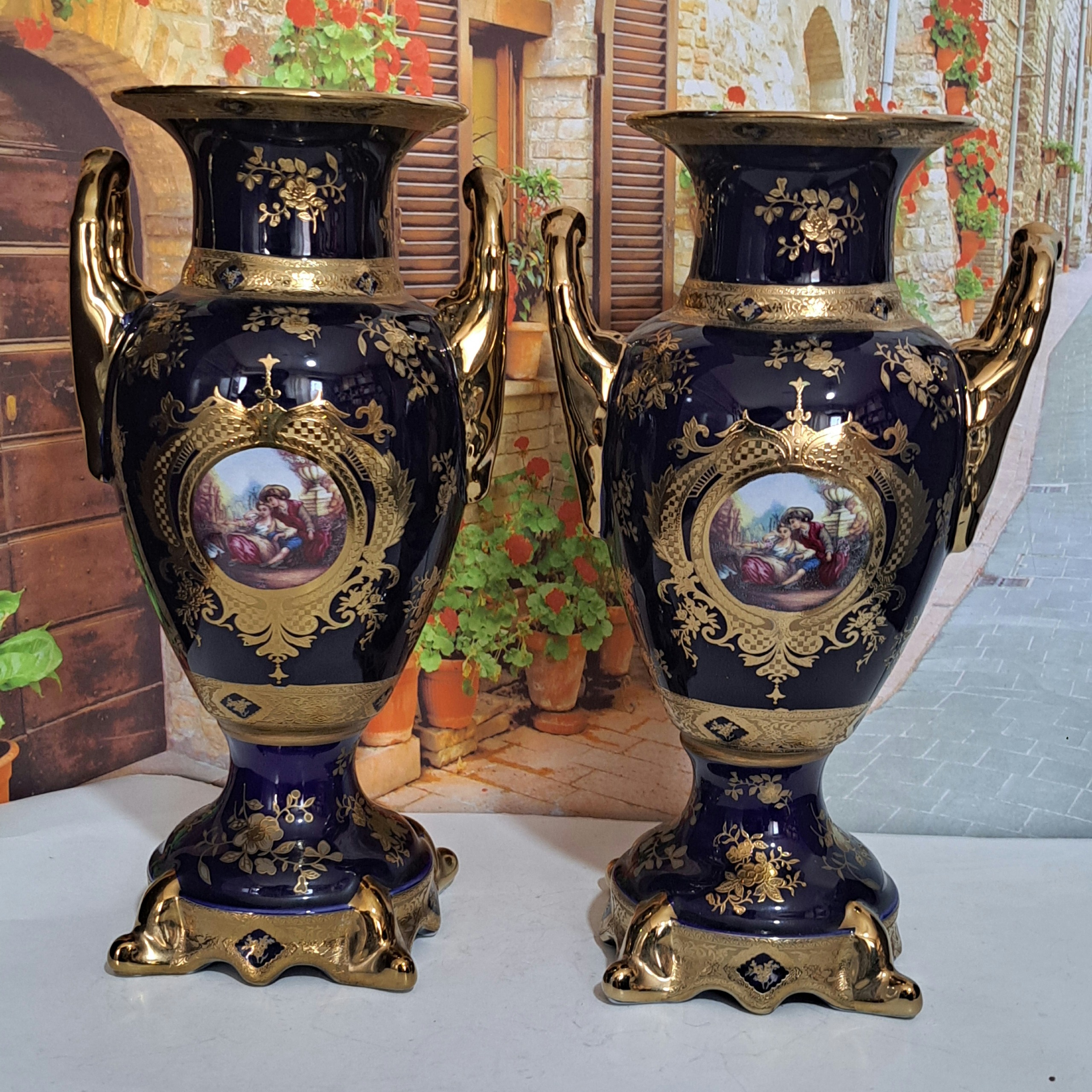 گلدان کاپی دو عددی سرمه ای