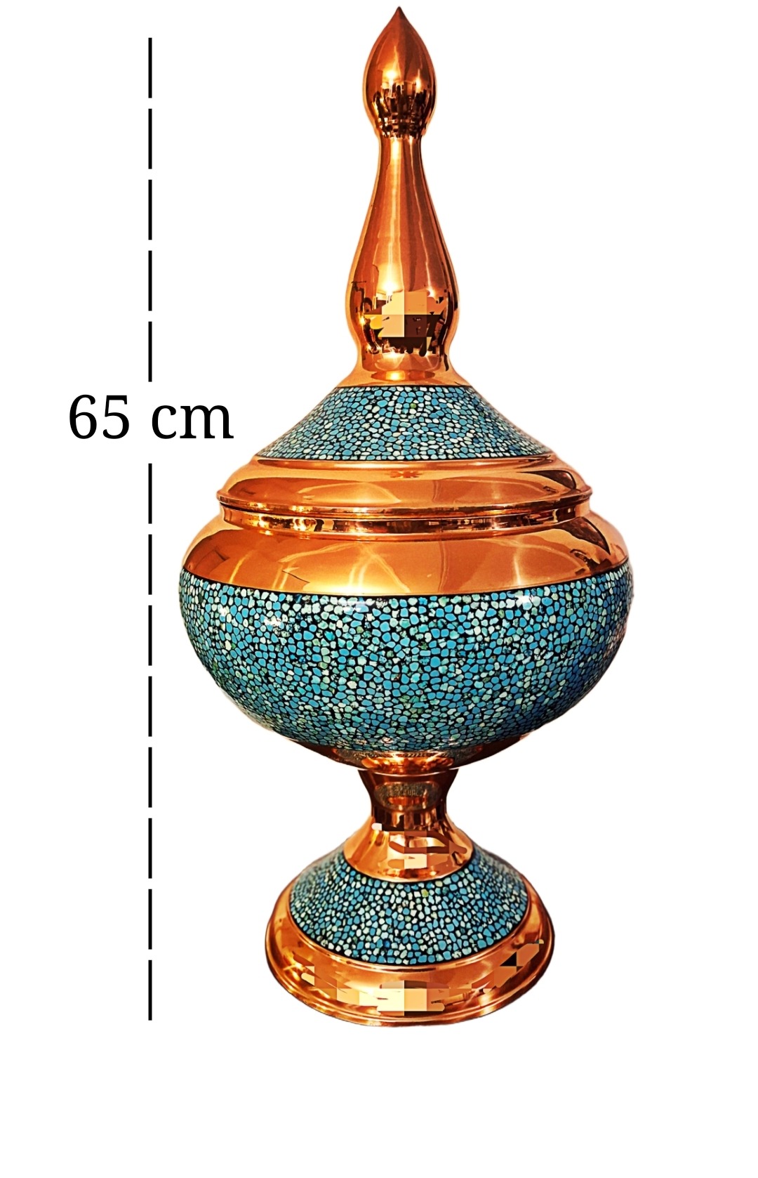 آجیل شکلات خوری مس و فیروزه کوبی ارتفاع 65 صادراتی