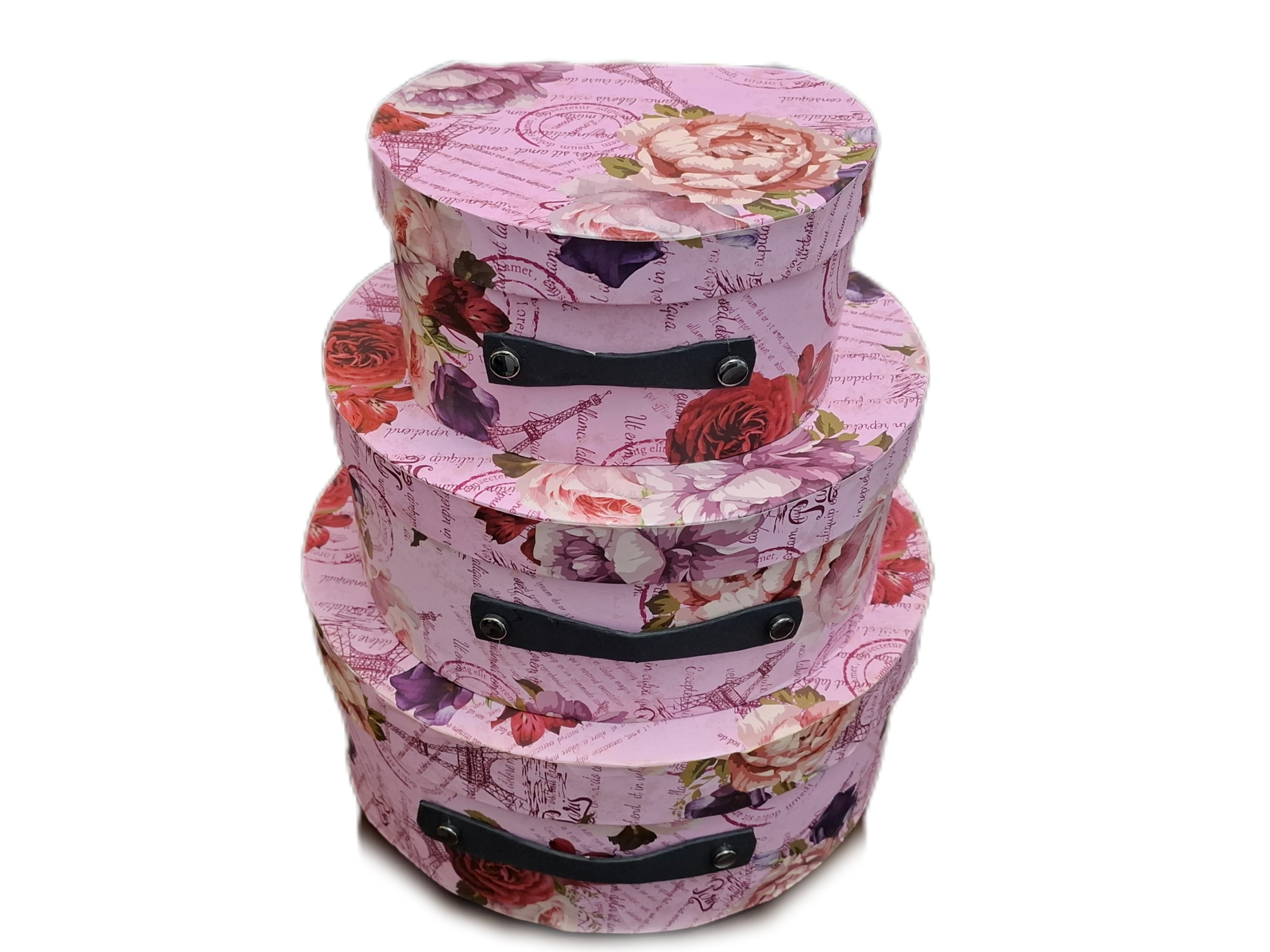 جعبه و باکس هدیه مدل چمدان صورتی طرح گل