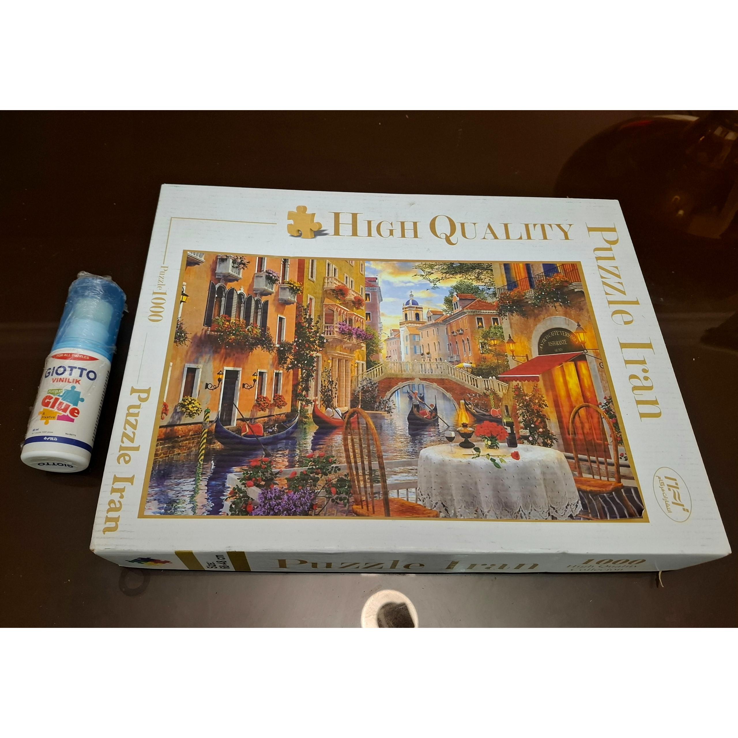 پازل 1000 تکه طرح کافه ونیز بهمراه چسب پازل جیوتو