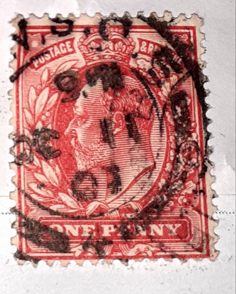 2تمبر باطله یک شیلینگ و یک پنی کمیاب