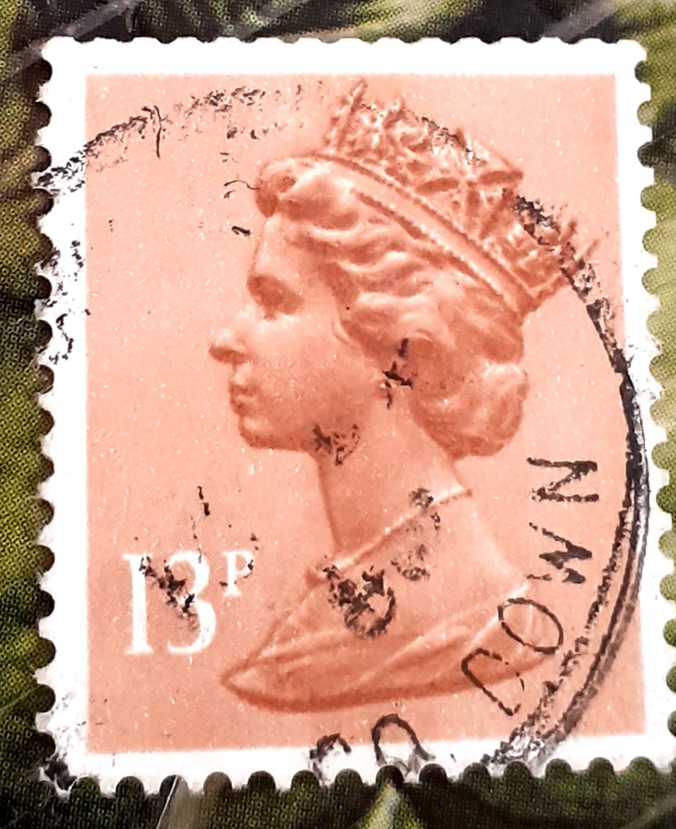 50برگ تمبر باطله 13پنی ملکه