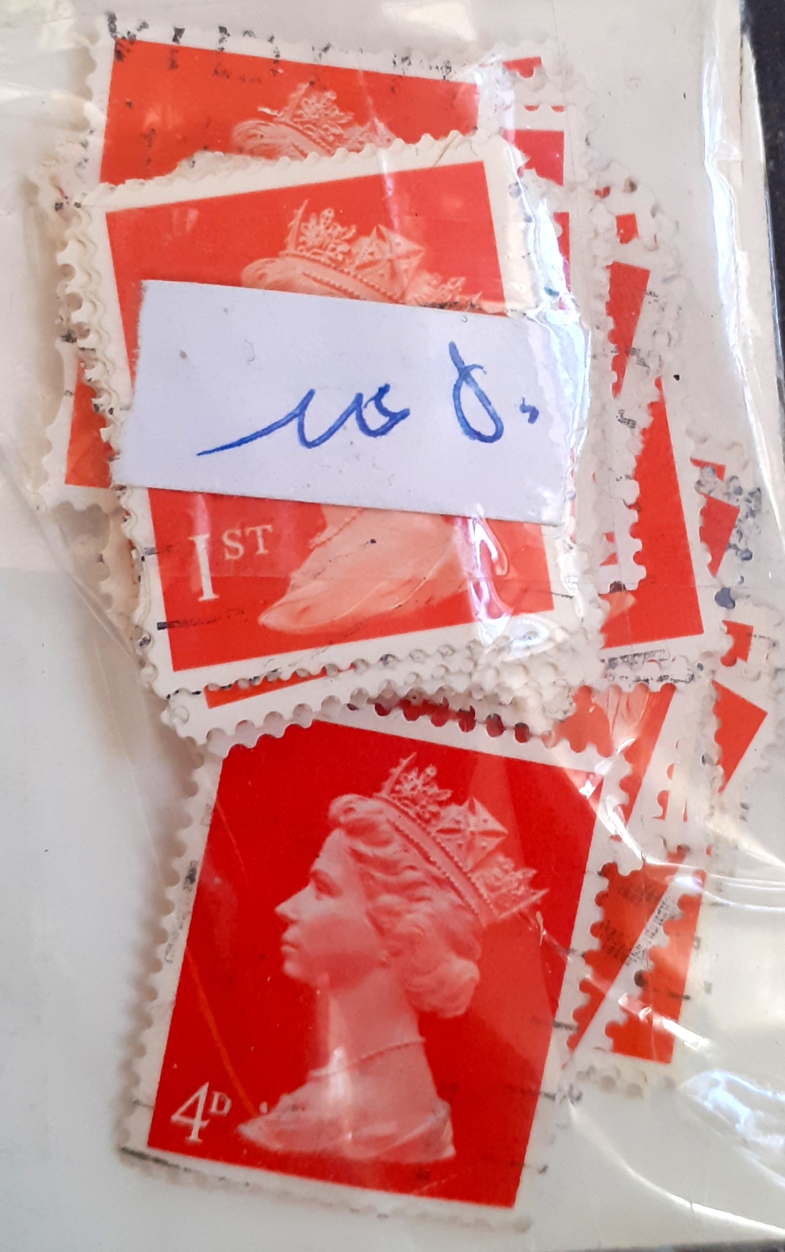 50برگ تمبر باطله ملکه