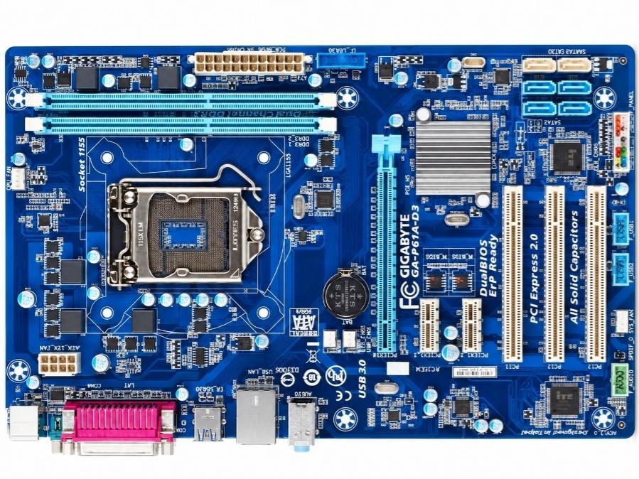 مادربرد Gigabyte GA-P61A-D3 سالم و تستشده