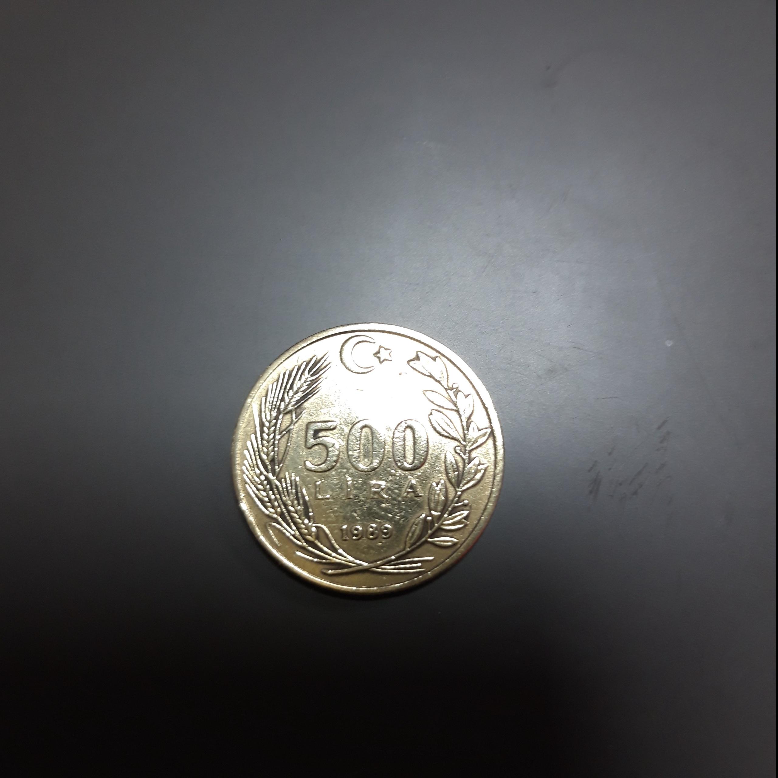 سکه 500 لیر ترکیه