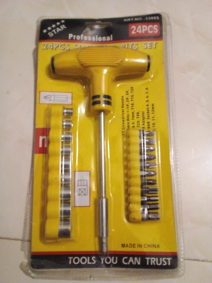 اچار بکس 24 تیکه سر پیچ گوشتی استار باکیفیت (ک 7)