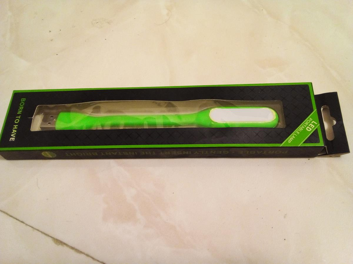 چراغ USB LED ال ای دی مسواکی سبز با کیفیت (ک 7)