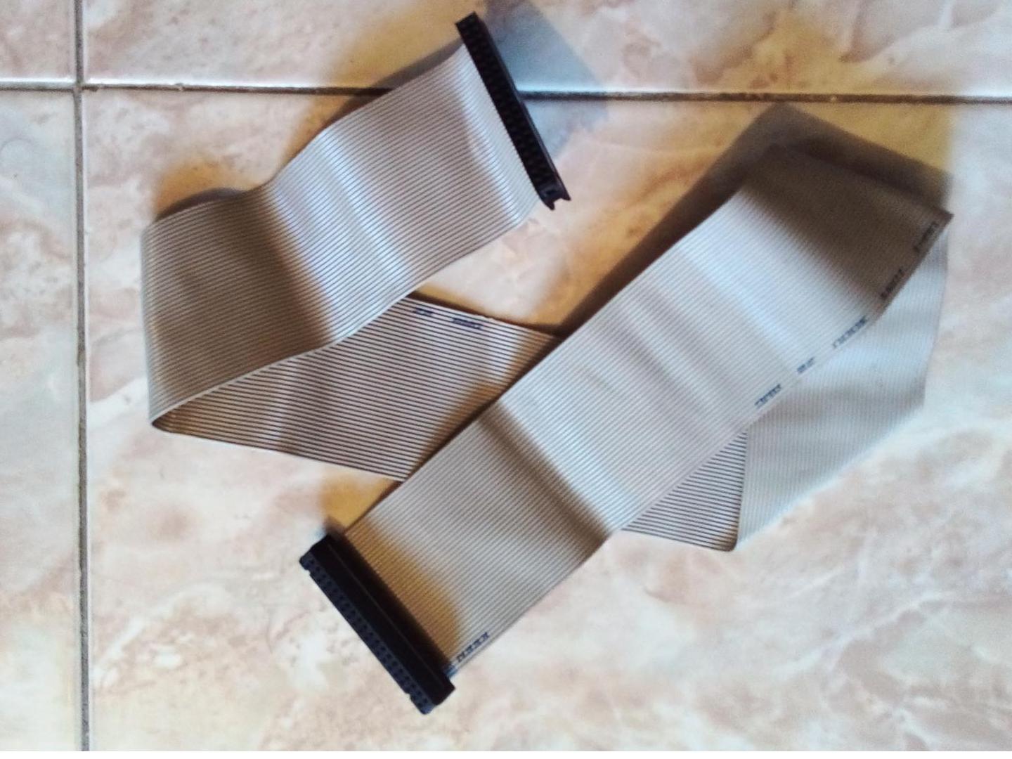 کابل IDE هارد رایتر 2 سوکت قدیم61سانت(ک 19)(ب 6)15